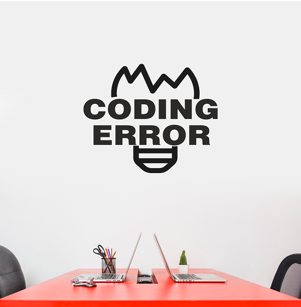 Coding Error sticker çeşitleri