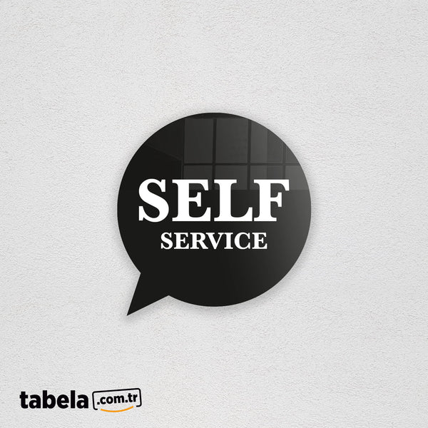 Self Service Tabelası - Stickerı